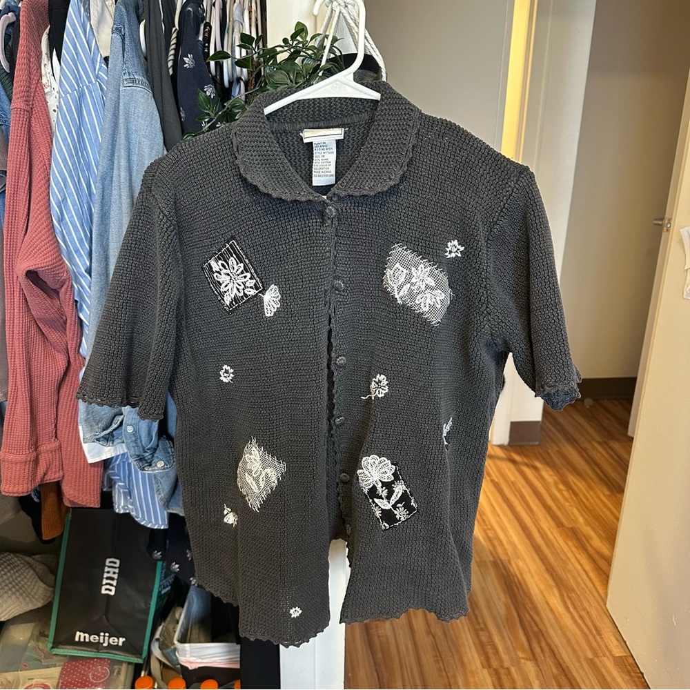 Vintage Napa Valley Short Sleeve Sweater